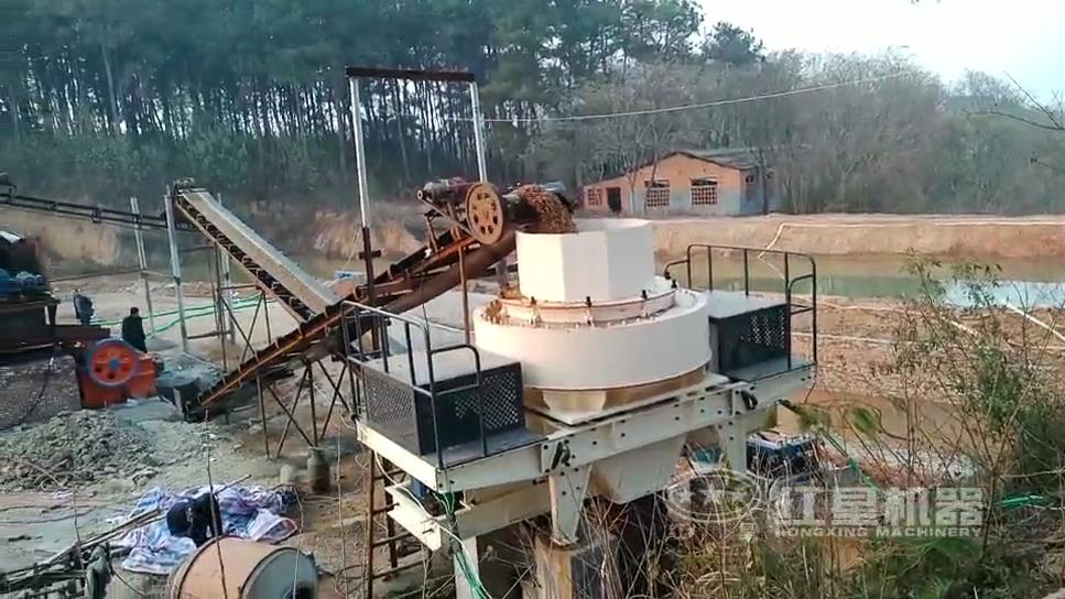 江西贛州河卵石制砂生產線現(xiàn)場實拍