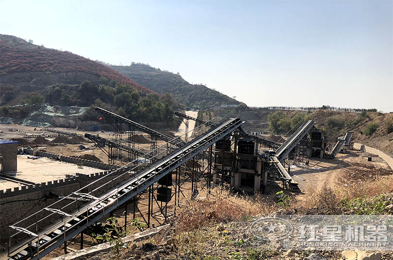 紅星時(shí)產(chǎn)300-400噸石料生產(chǎn)線現(xiàn)場