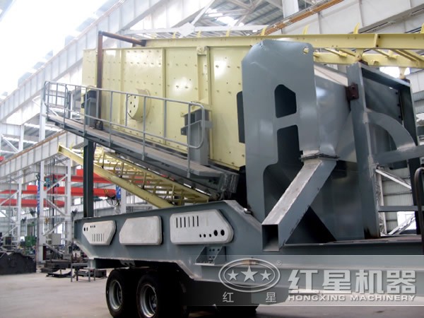 車載流動破石設(shè)備集破碎+篩分一體