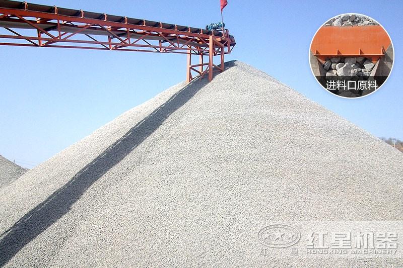 山東打石頭現(xiàn)場(chǎng)，物料展示