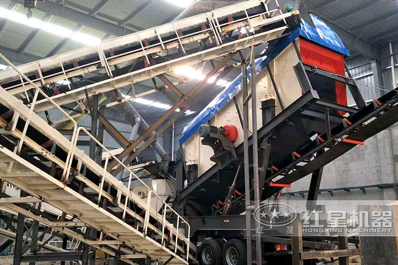 紅星移動制砂機(jī)現(xiàn)場