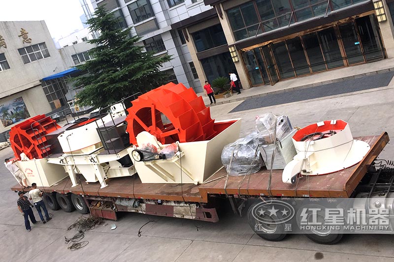 洗砂機發(fā)貨中，歡迎來廠參觀考察，免費帶料技術(shù)咨詢