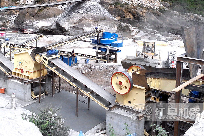 機(jī)制砂生產(chǎn)線現(xiàn)場