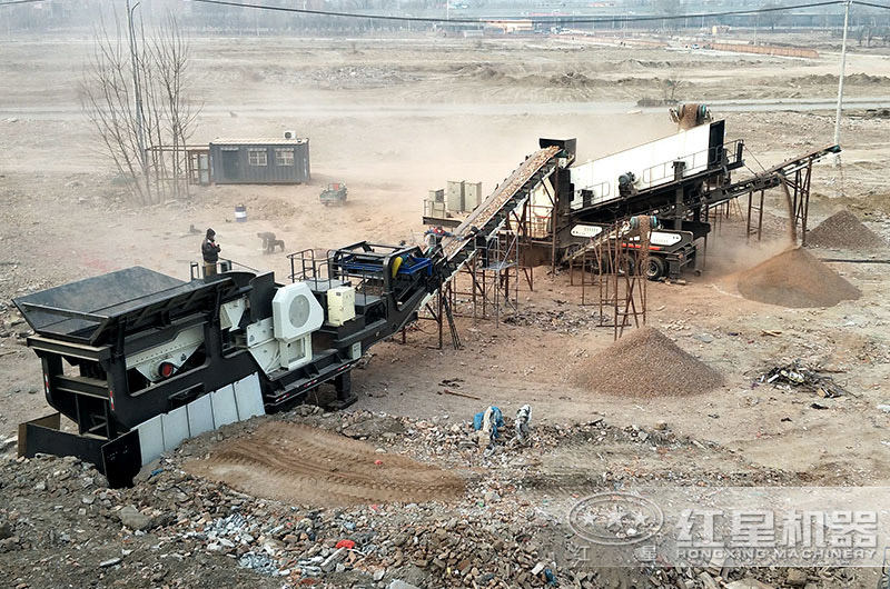 車載碎石機(jī)配置不同，成品粒度不同