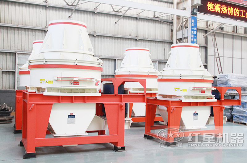 直通沖擊式制砂機(jī)，體積小，粒形好