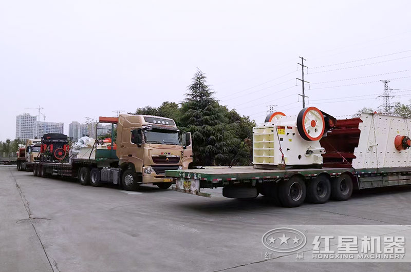 時產500噸破石子生產線設備發(fā)貨