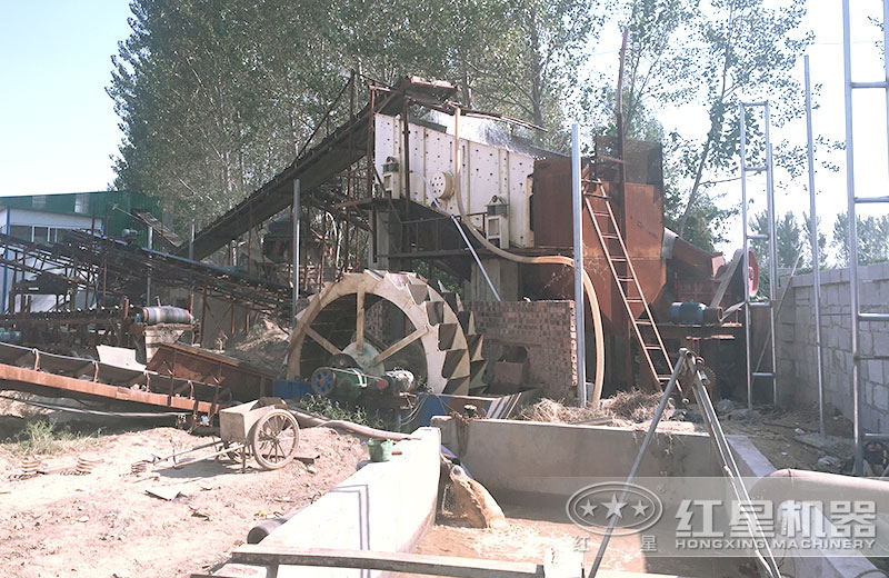 泥、沙、土分離現(xiàn)場