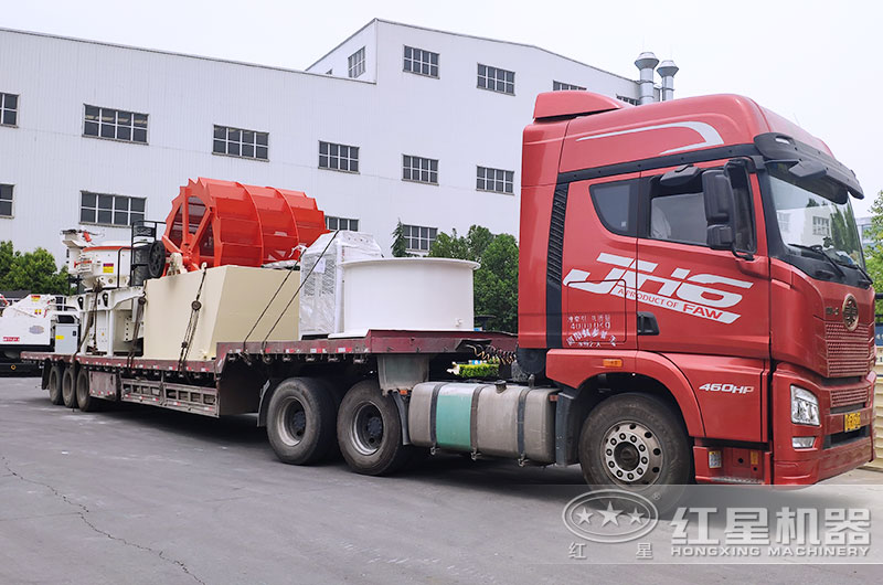 水洗沙生產線設備整套發(fā)貨